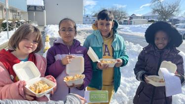 Clearbrook Kids getting Poutine