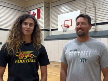 Caleb and Coach Mills