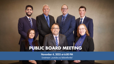 Public Board Meeting Nov 5, 2025